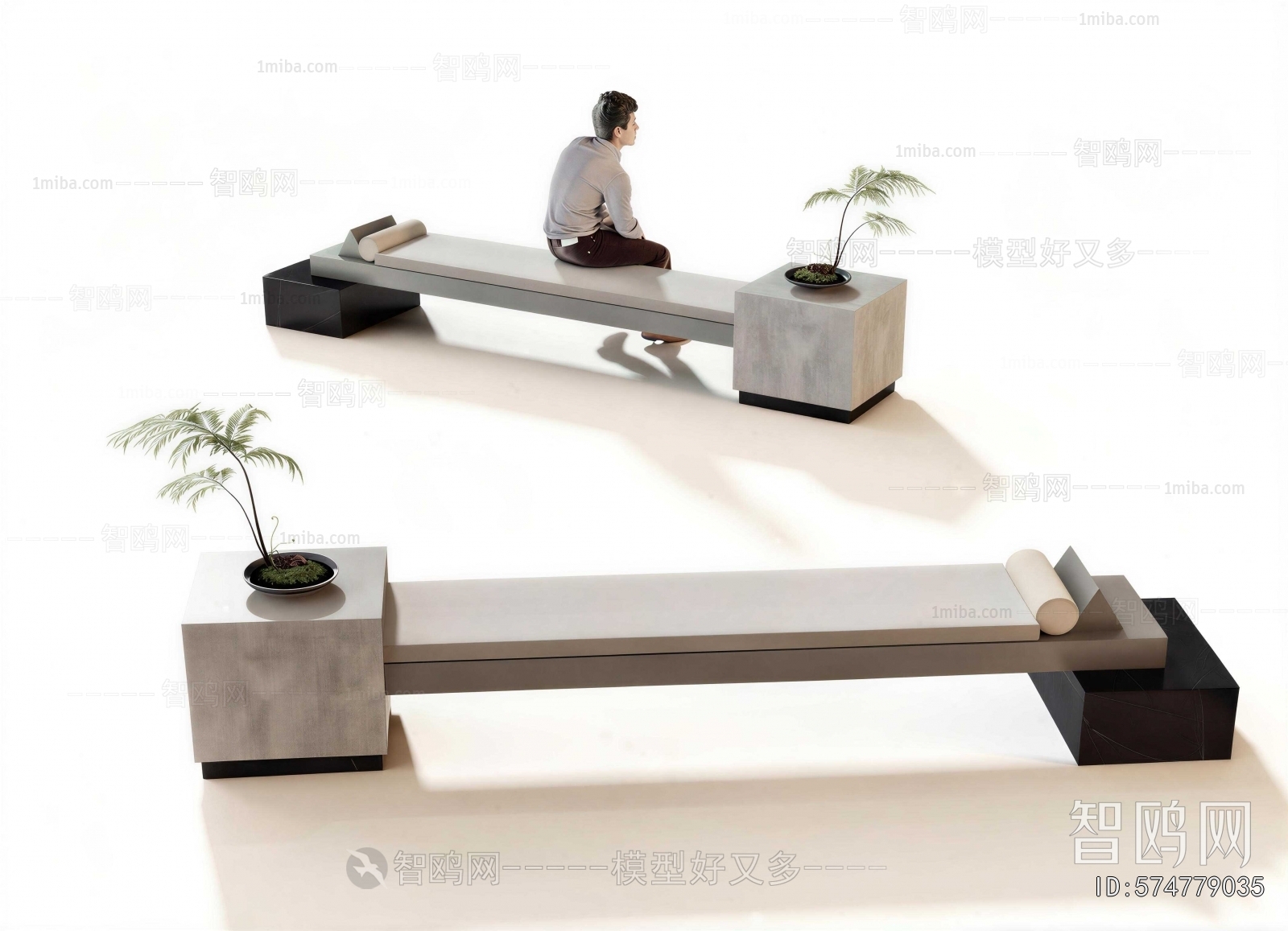 Wabi-sabi Style Bench