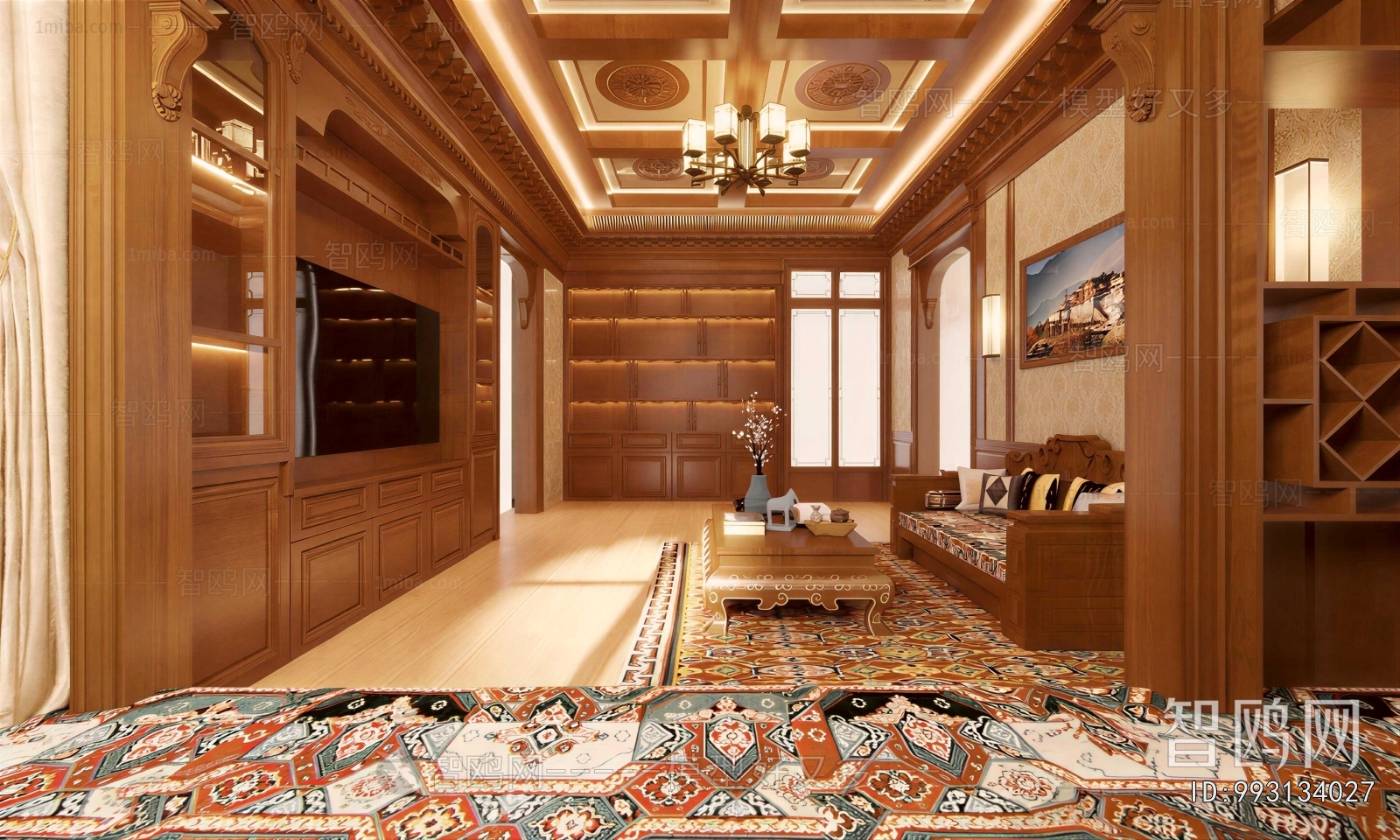New Chinese Style A Living Room