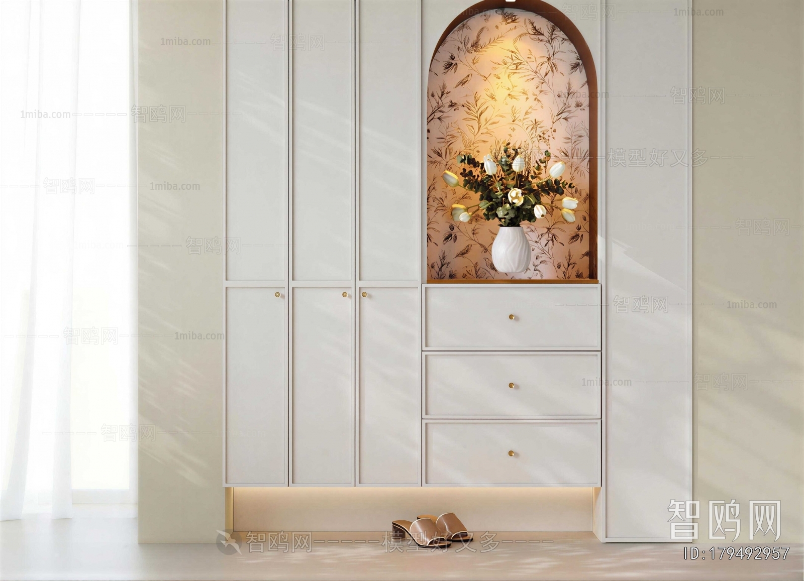 French Style Shoe Cabinet