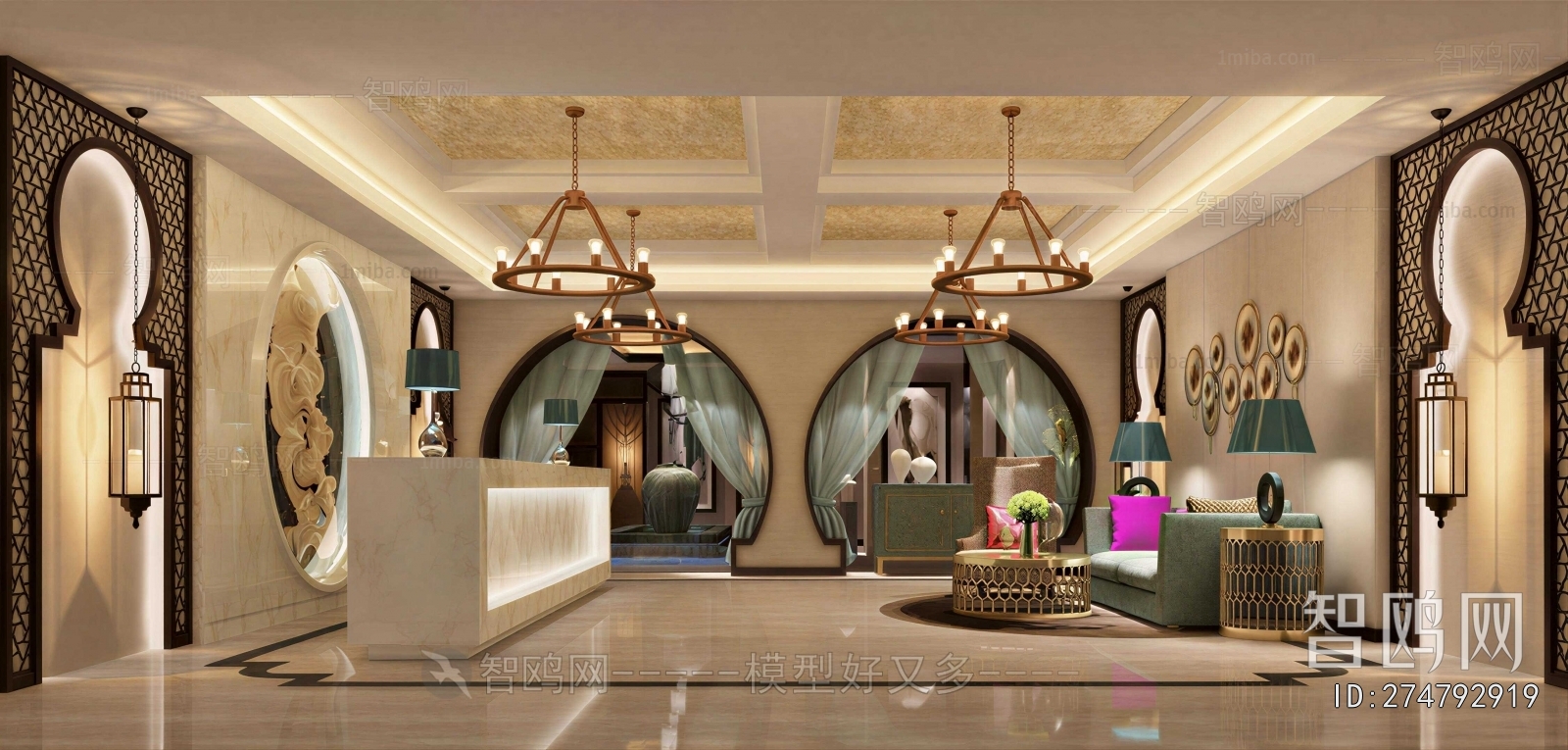 New Chinese Style Lobby Hall