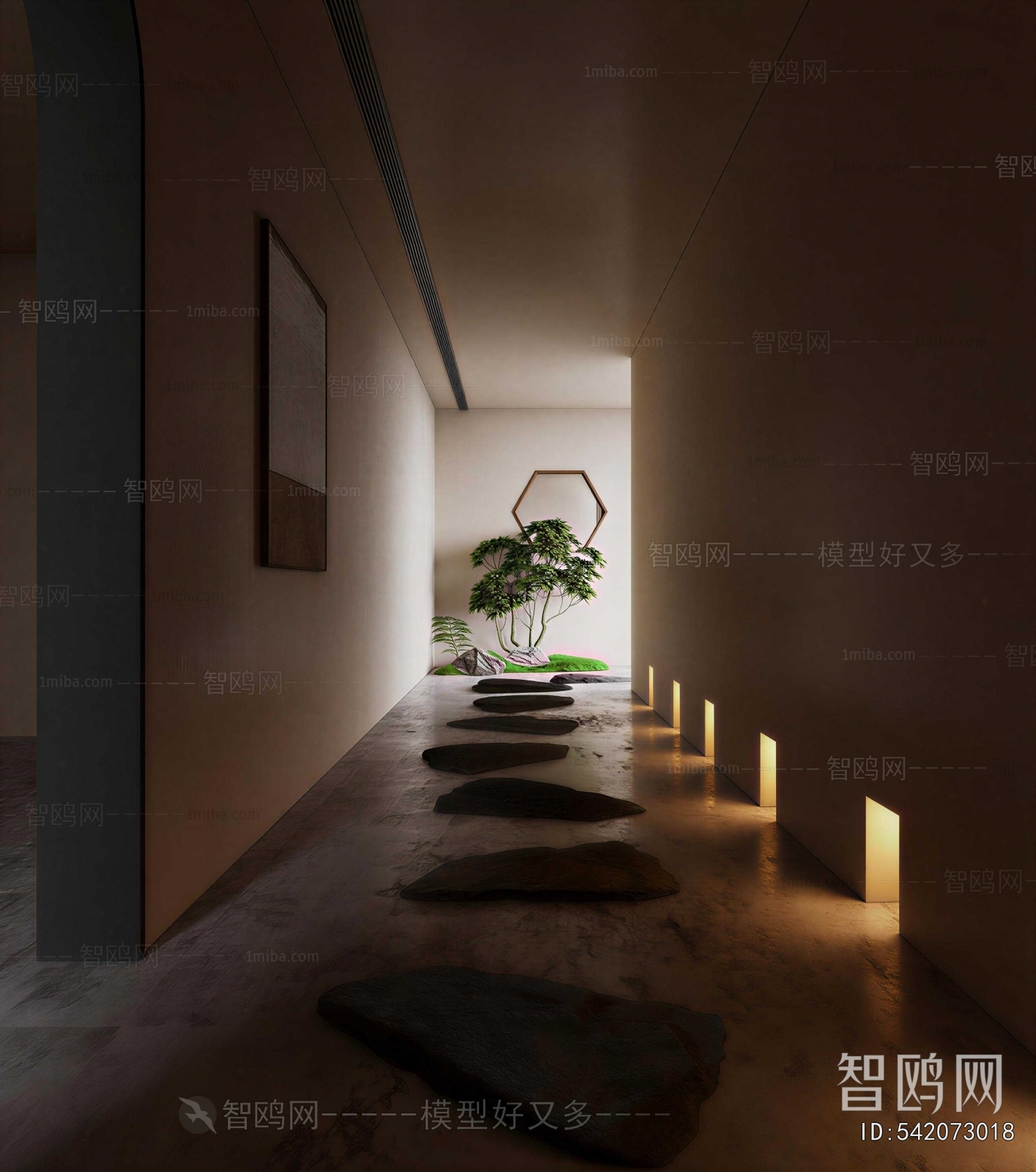 Wabi-sabi Style Hallway