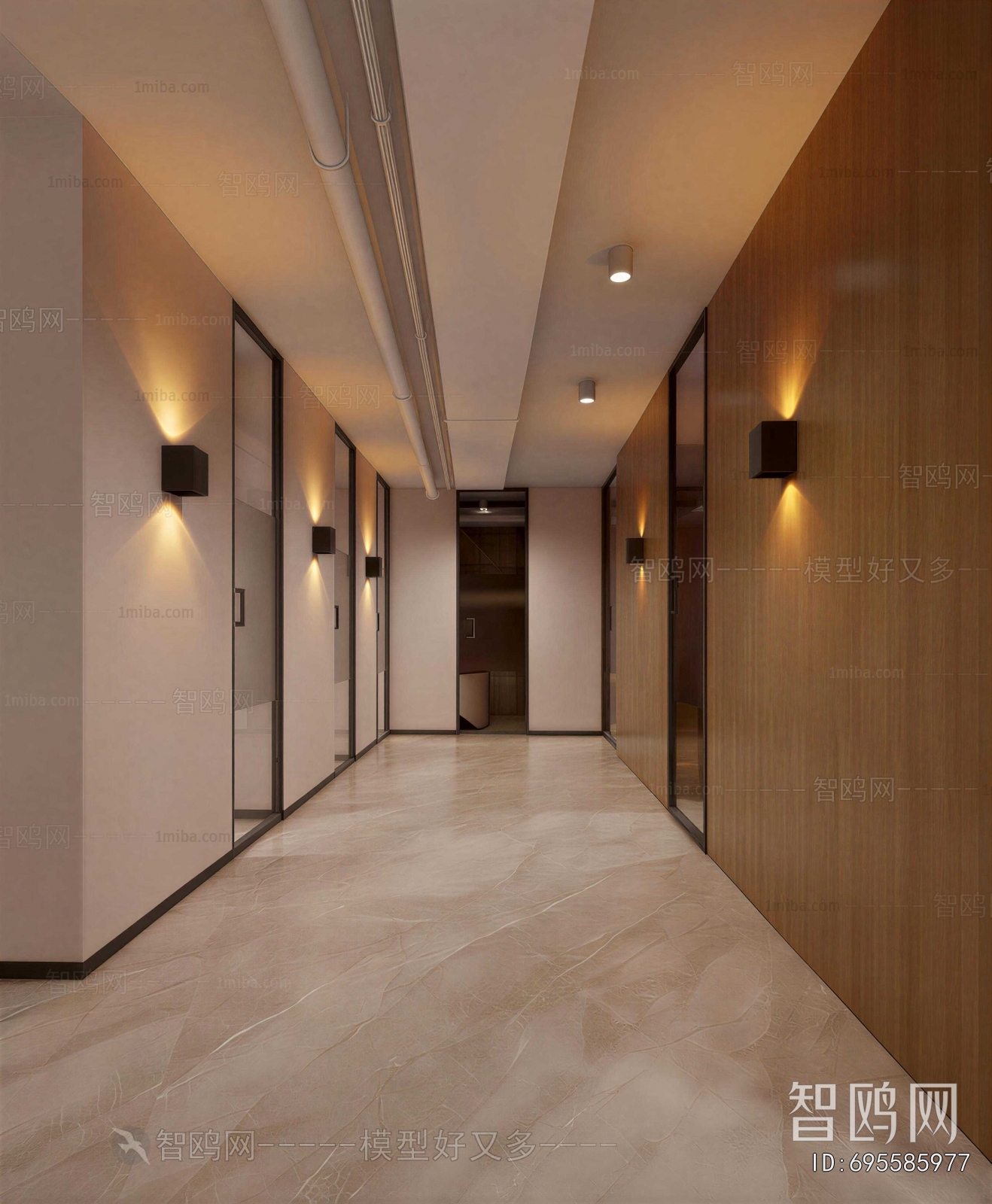 Modern Office Aisle