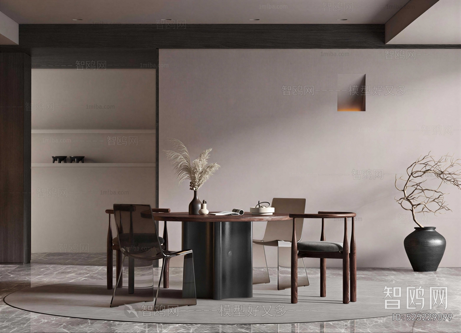 Wabi-sabi Style Dining Room