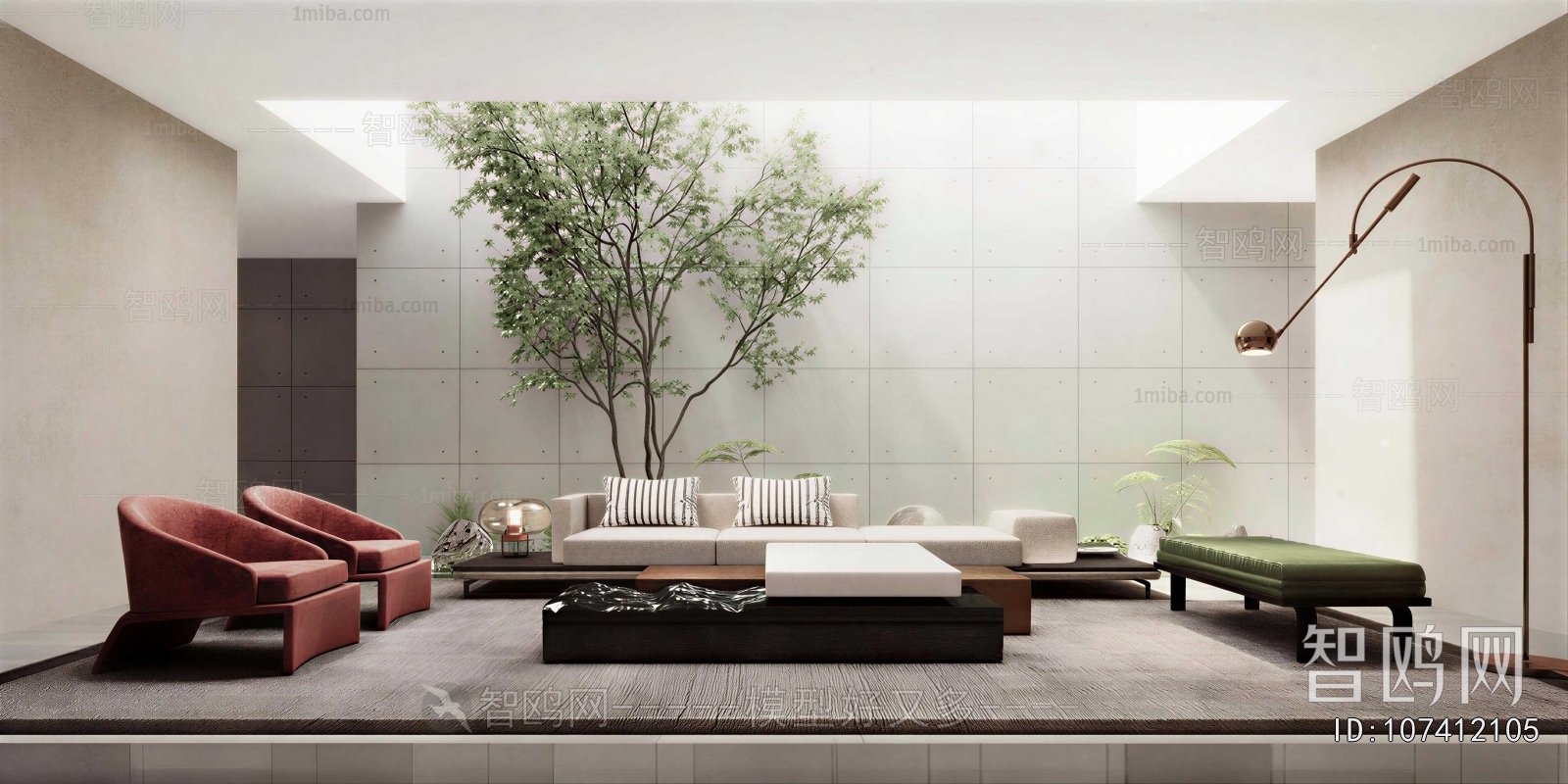 Wabi-sabi Style A Living Room