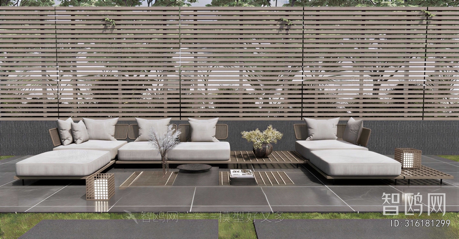 Modern Outdoor Sofa
