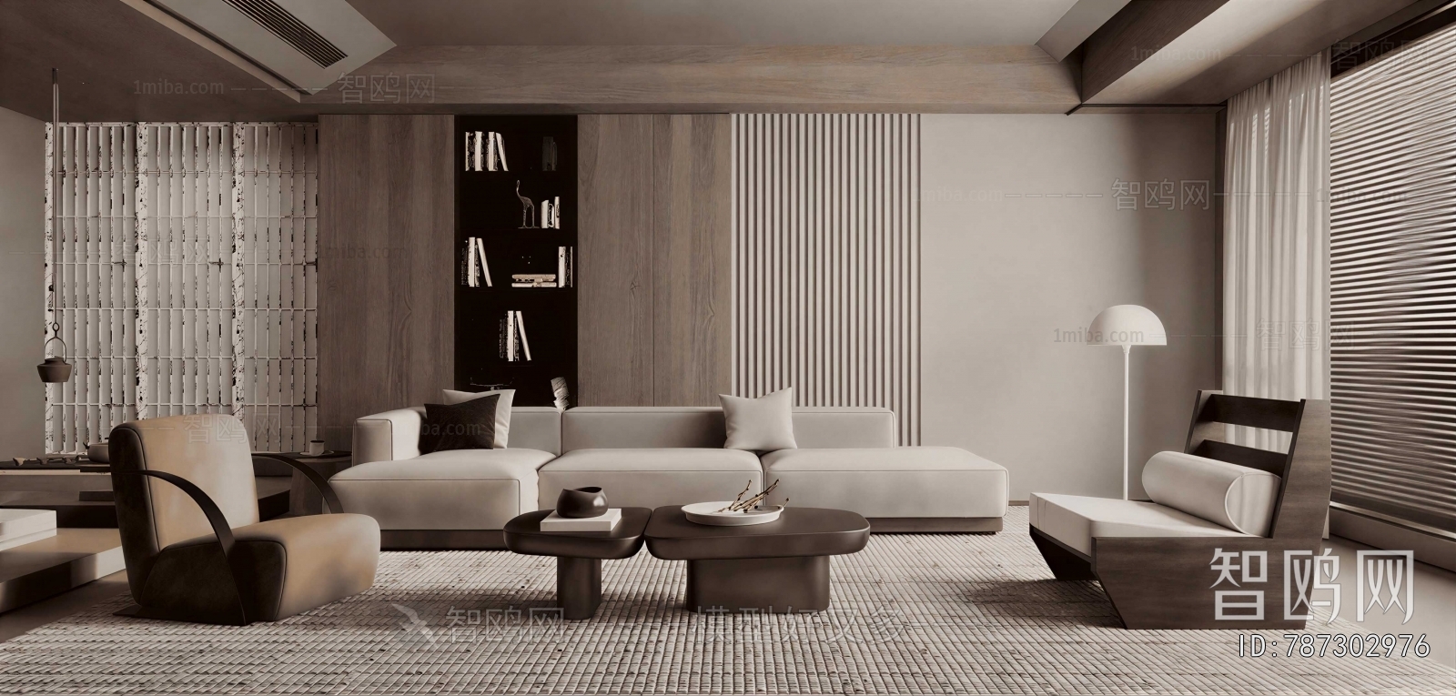Wabi-sabi Style A Living Room