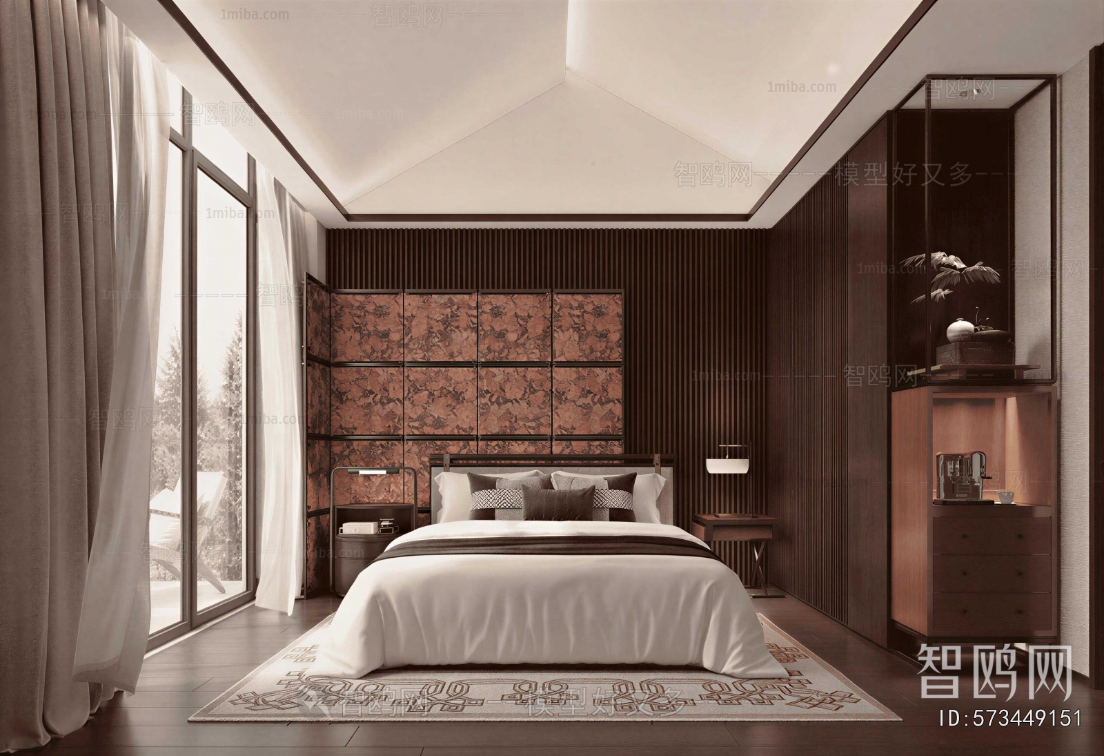 New Chinese Style Bedroom