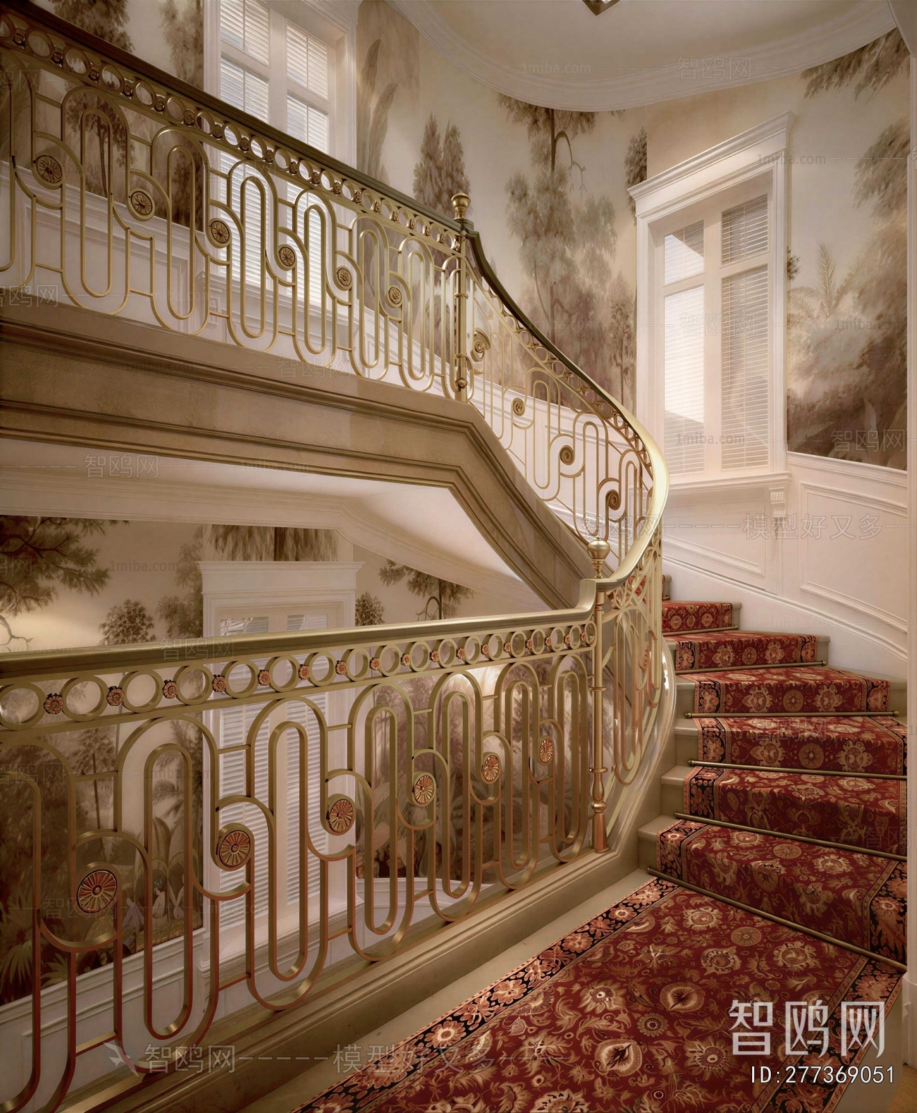 New Classical Style Stairwell