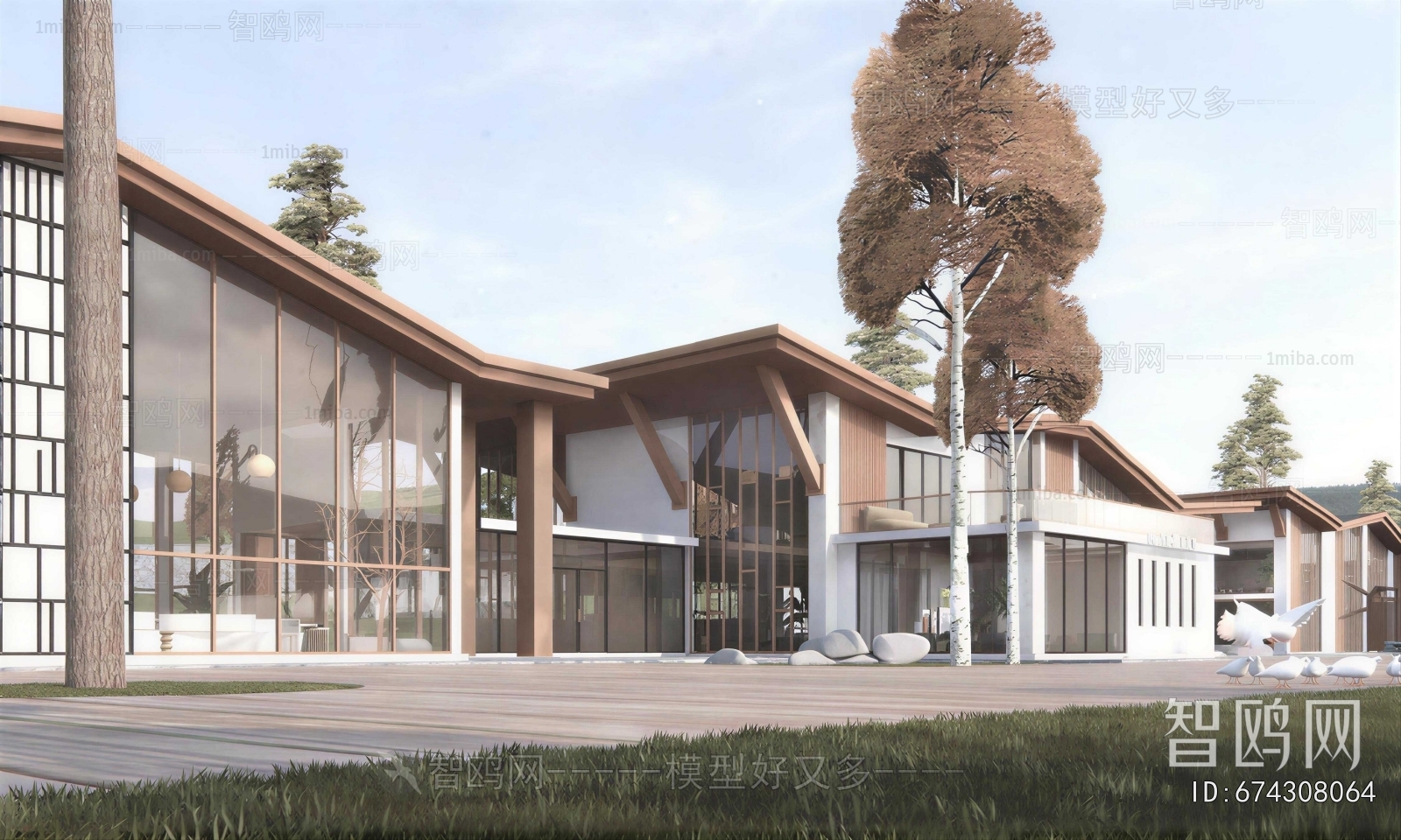 Modern Appearance Of Commercial Building