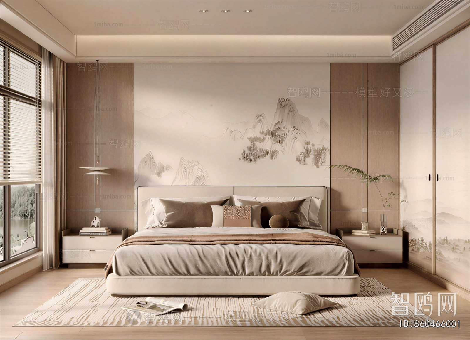 New Chinese Style Bedroom