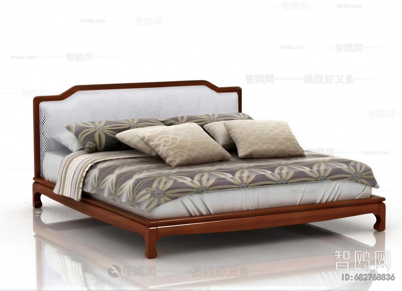 New Chinese Style Double Bed