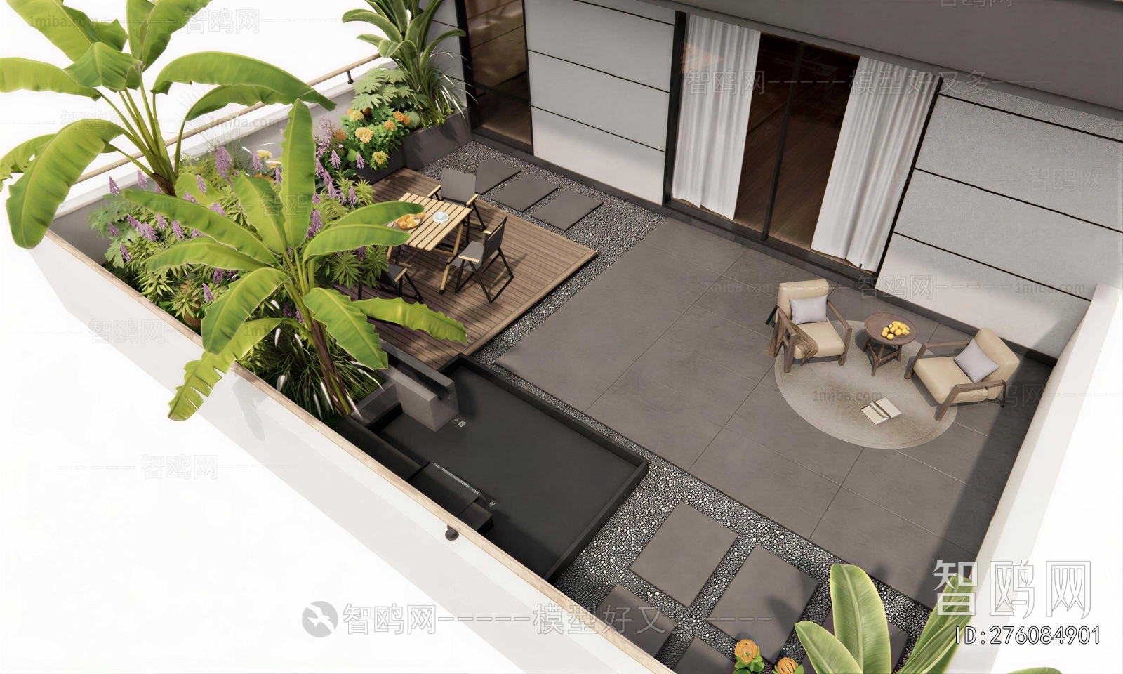 Modern Courtyard/landscape