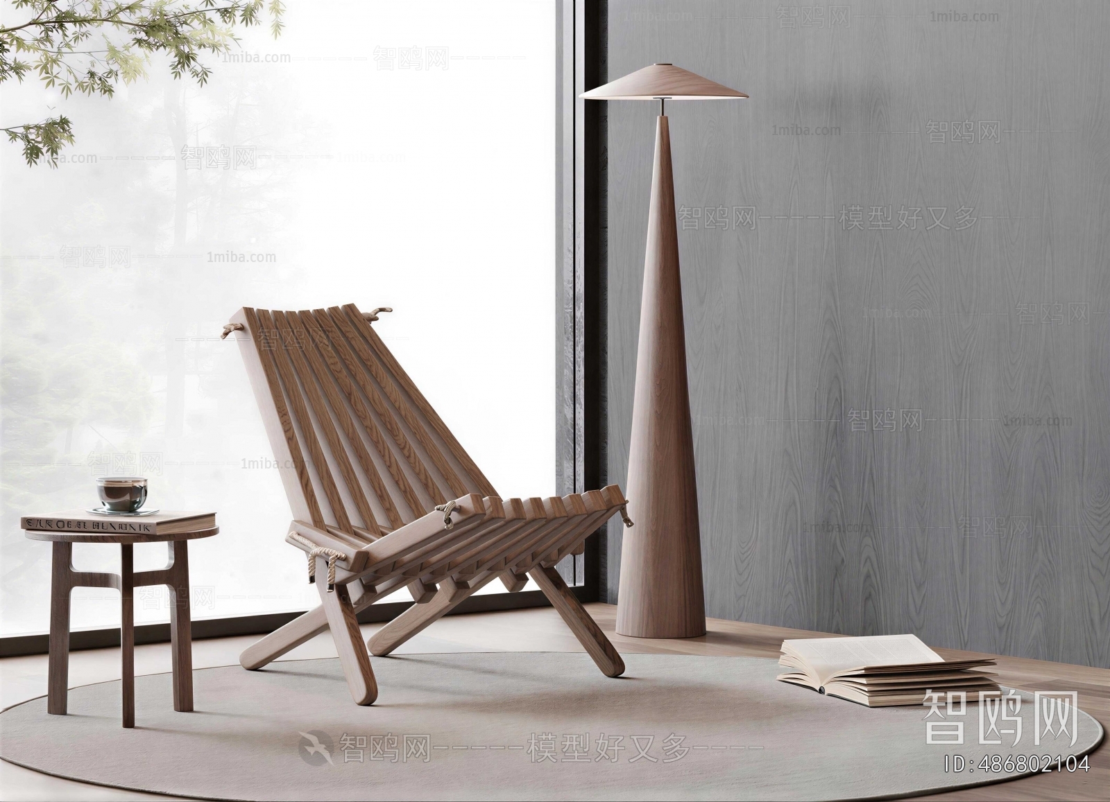 New Chinese Style Lounge Chair