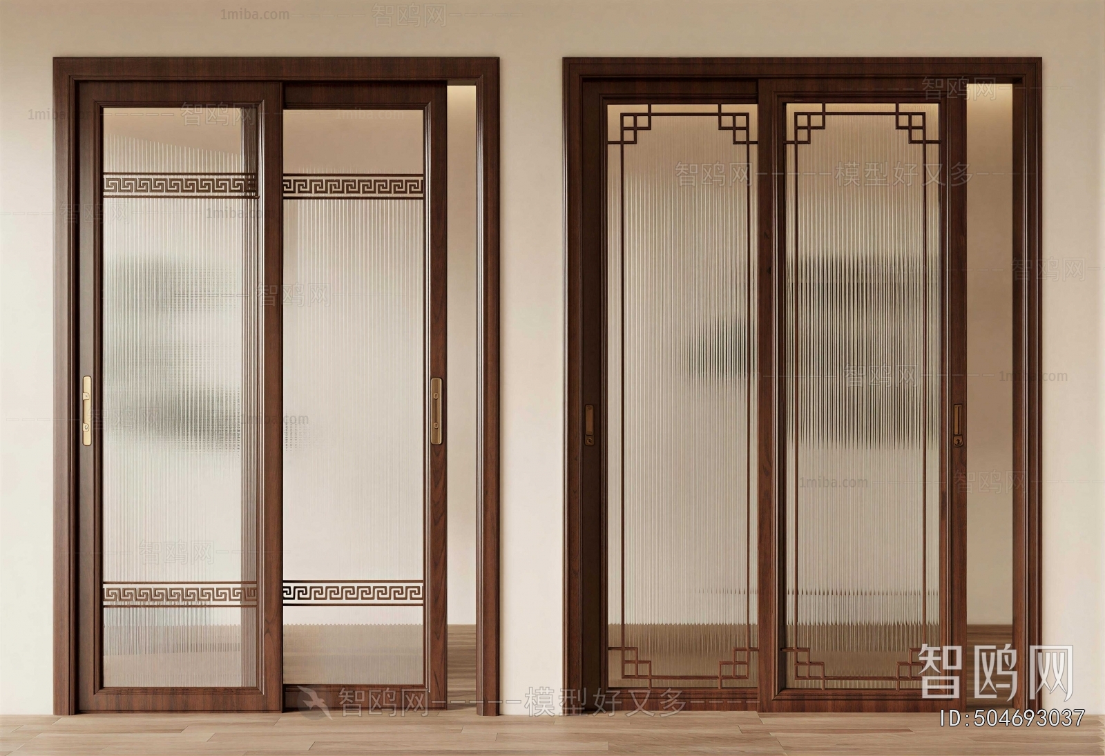 New Chinese Style Sliding Door