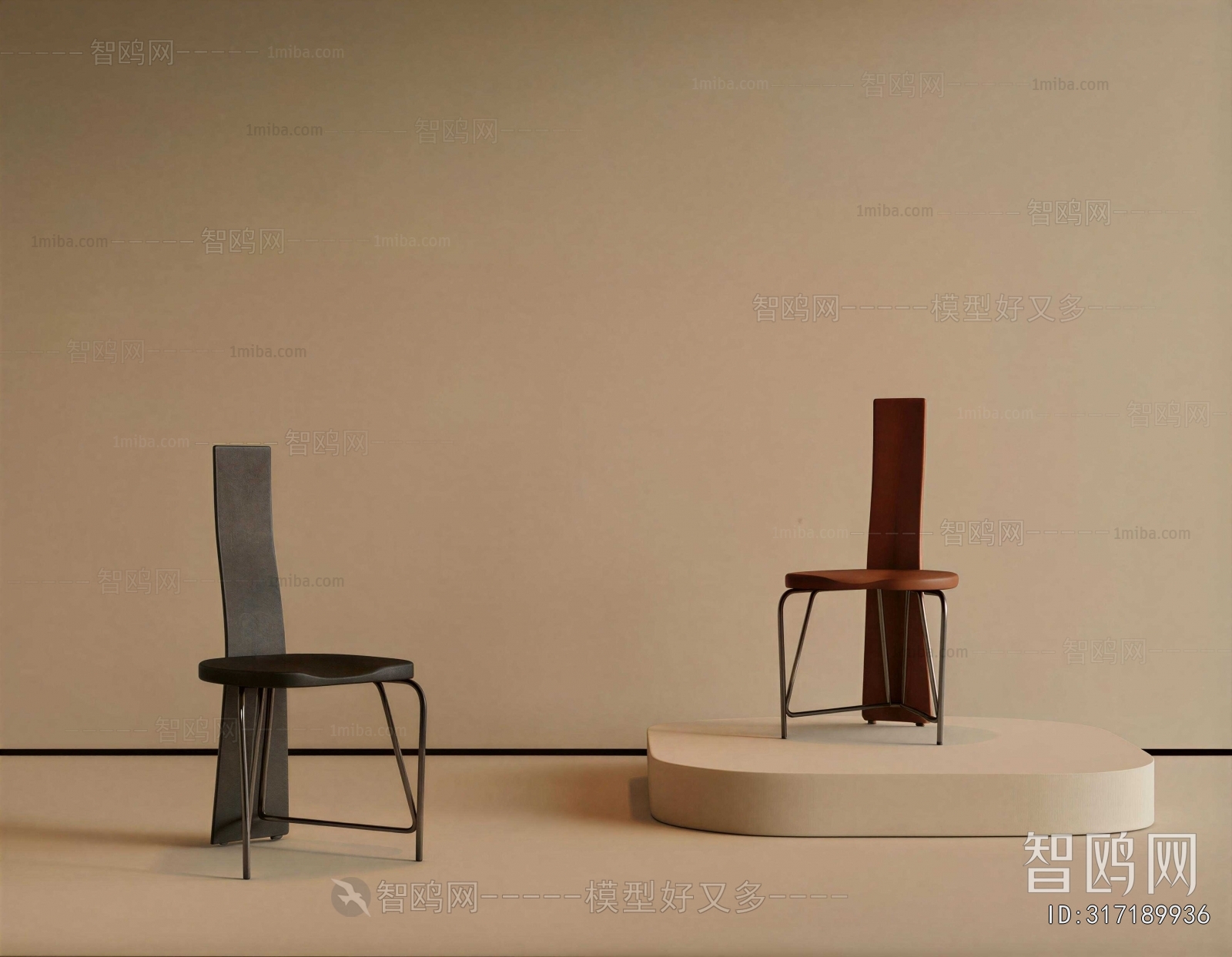 Wabi-sabi Style Single Chair