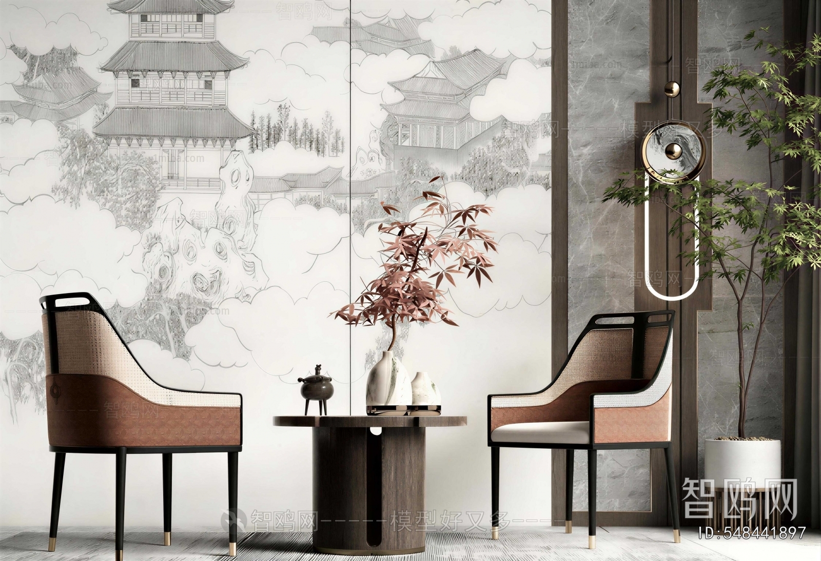 New Chinese Style Lounge Chair