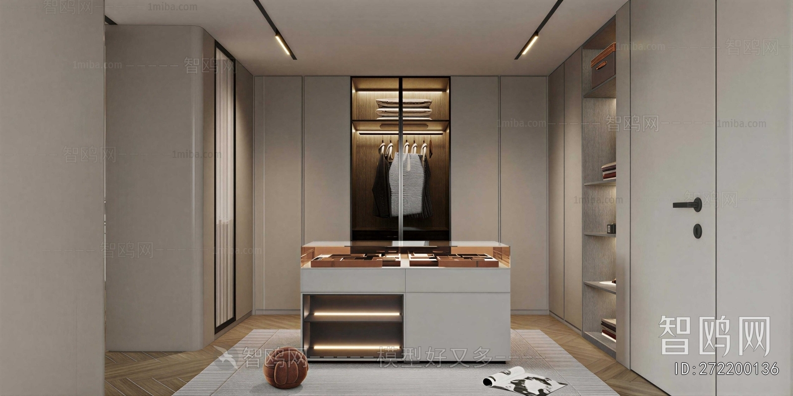 Modern Clothes Storage Area