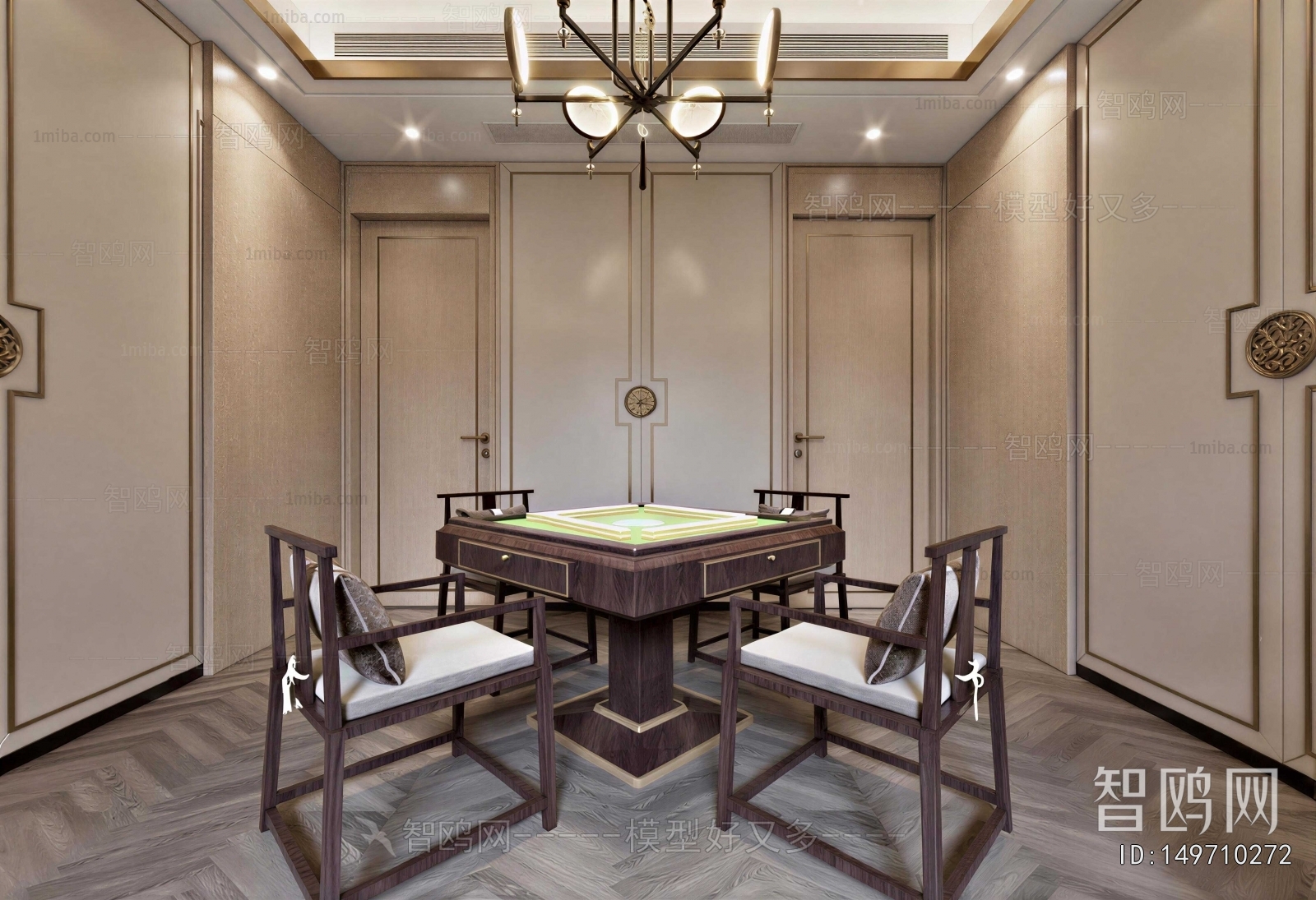 New Chinese Style Chess And Card Room