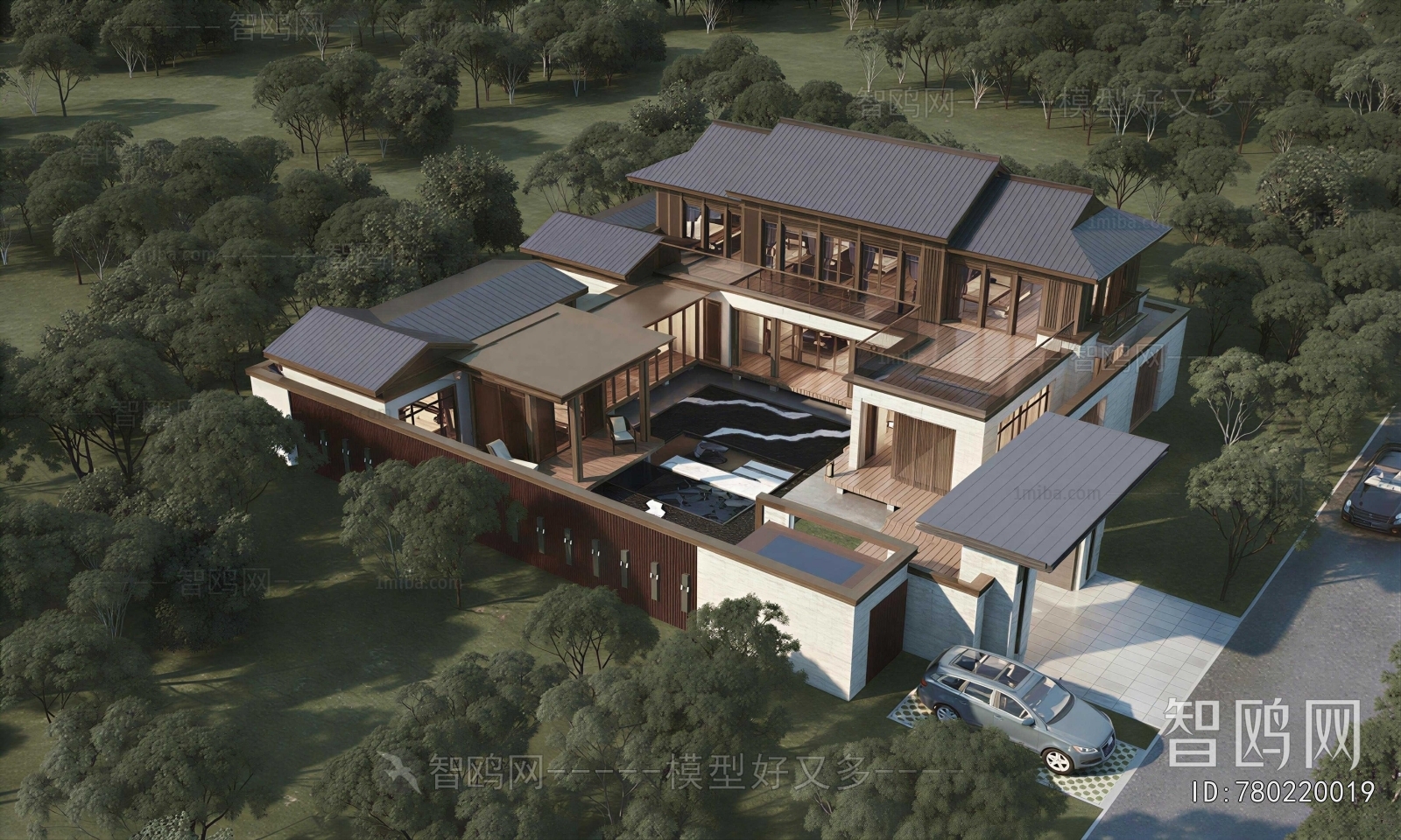 New Chinese Style Courtyard/landscape