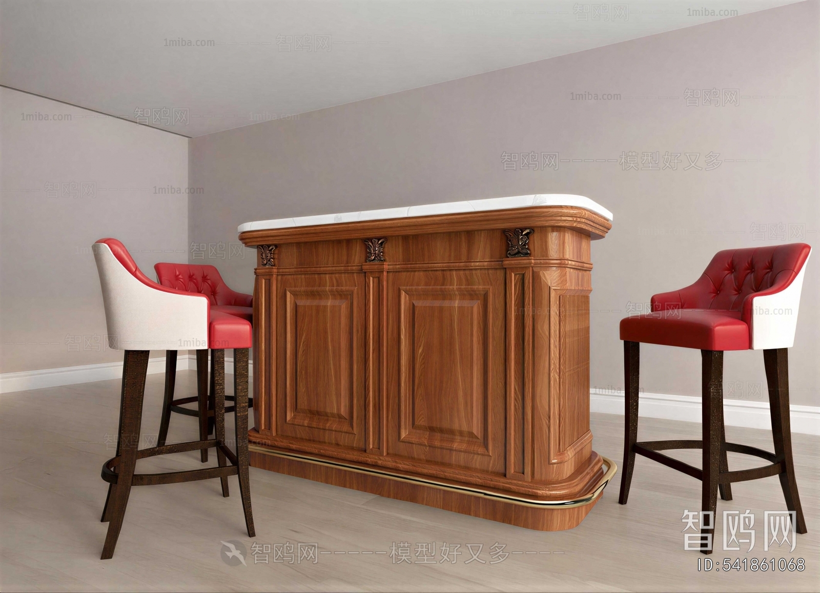 Simple European Style Counter Bar