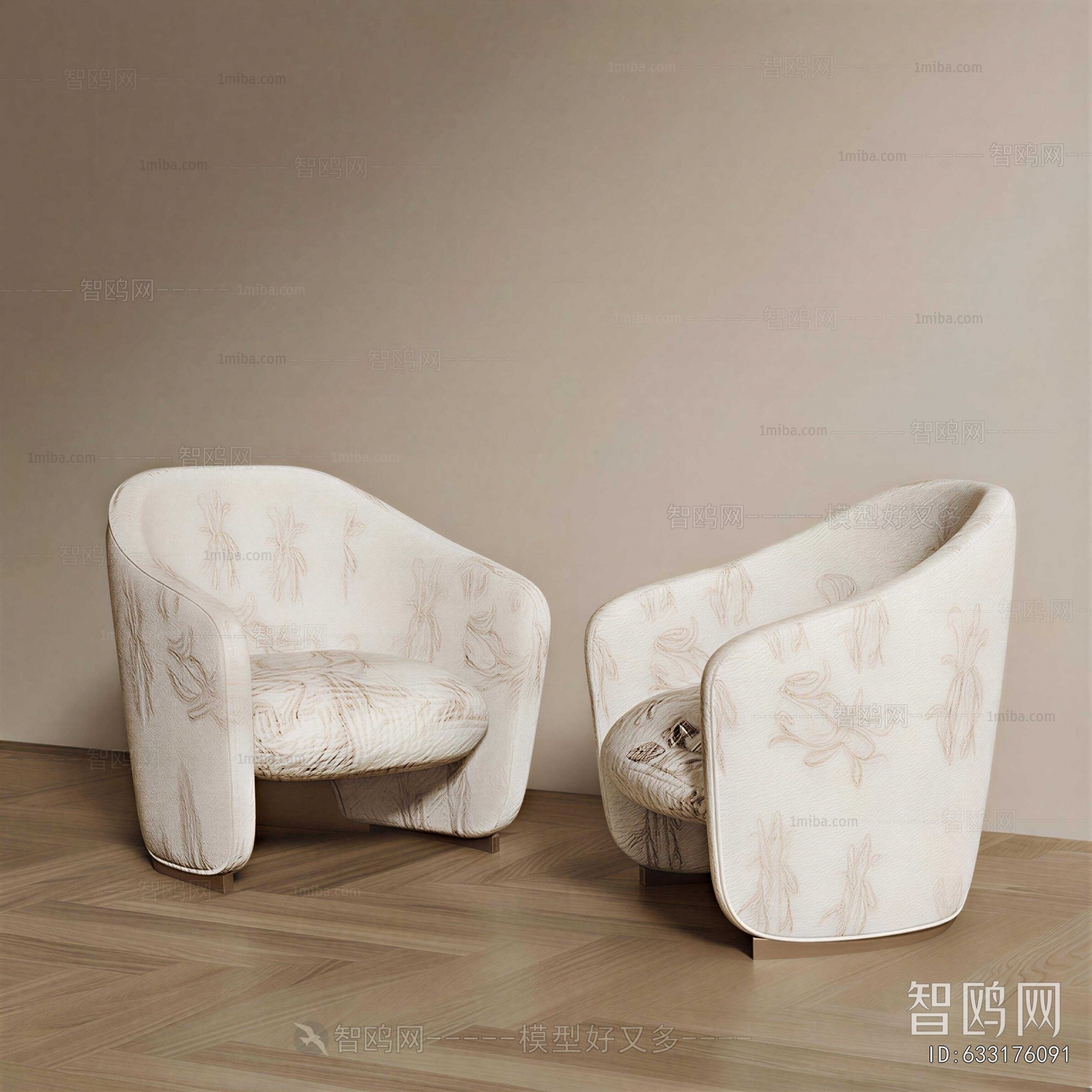 Wabi-sabi Style Lounge Chair