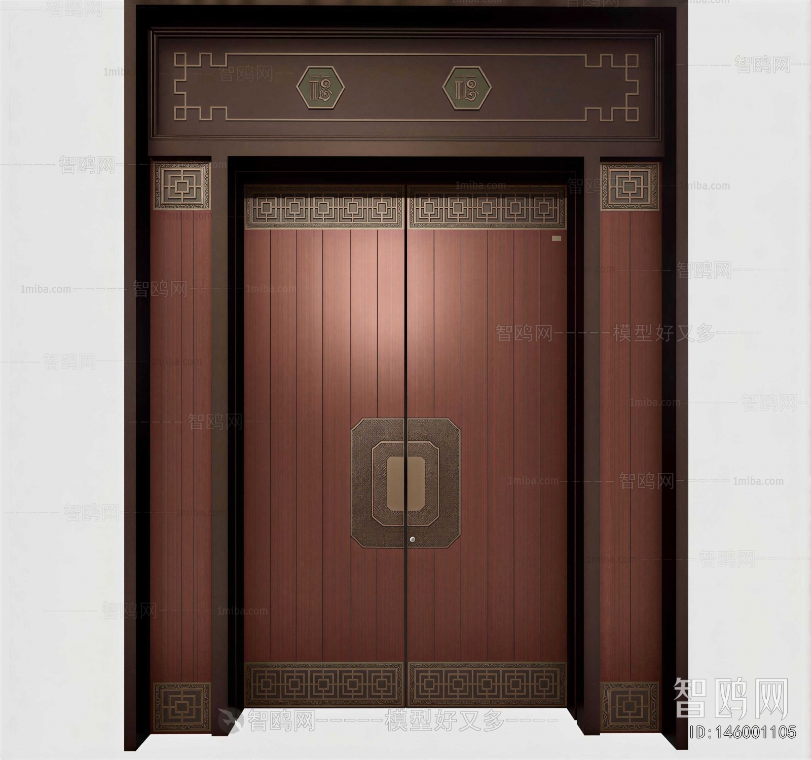 New Chinese Style Double Door
