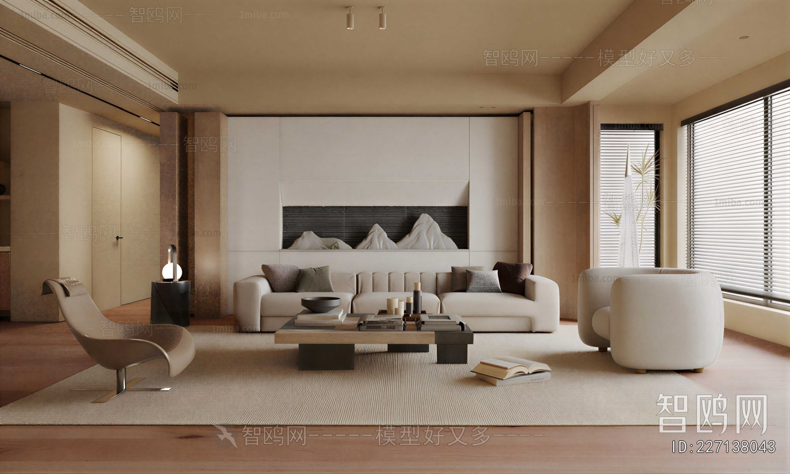 Wabi-sabi Style A Living Room