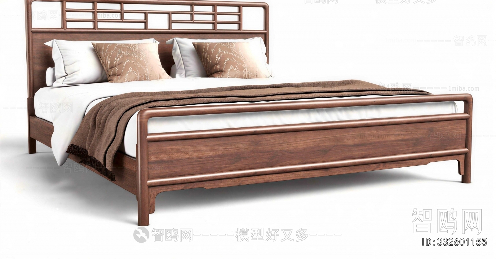 New Chinese Style Double Bed