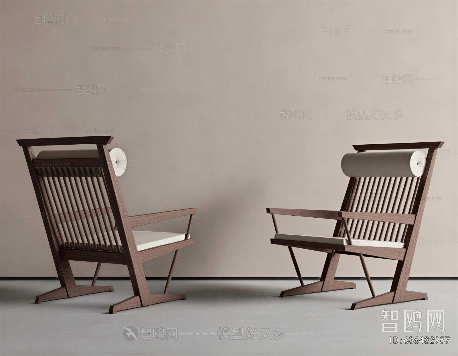Wabi-sabi Style Lounge Chair