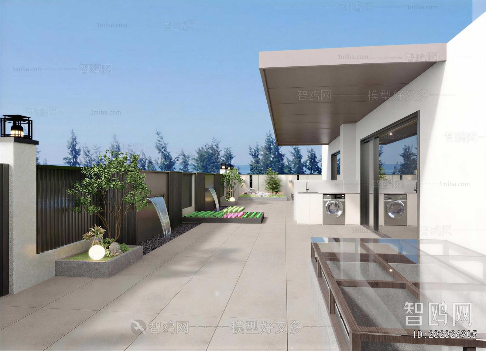 Modern Courtyard/landscape