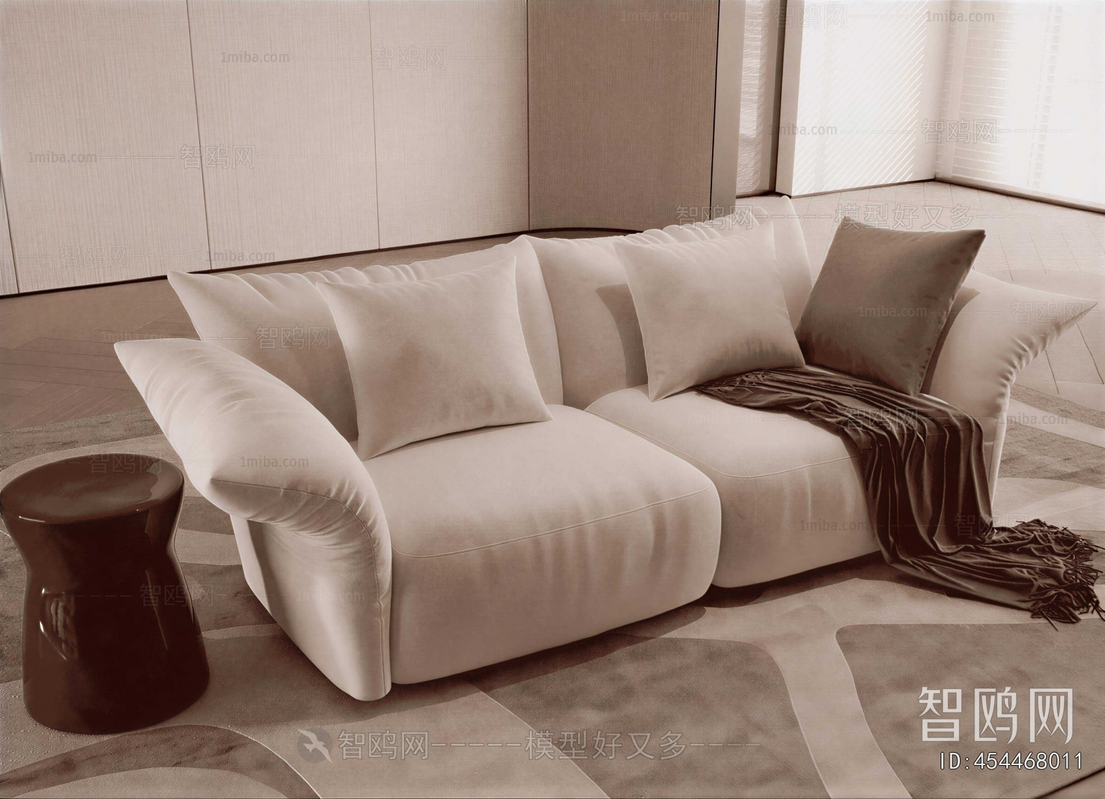 Wabi-sabi Style A Sofa For Two