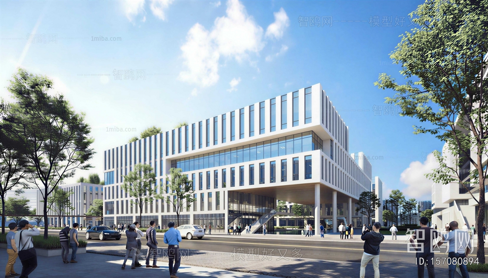 Modern Appearance Of Commercial Building
