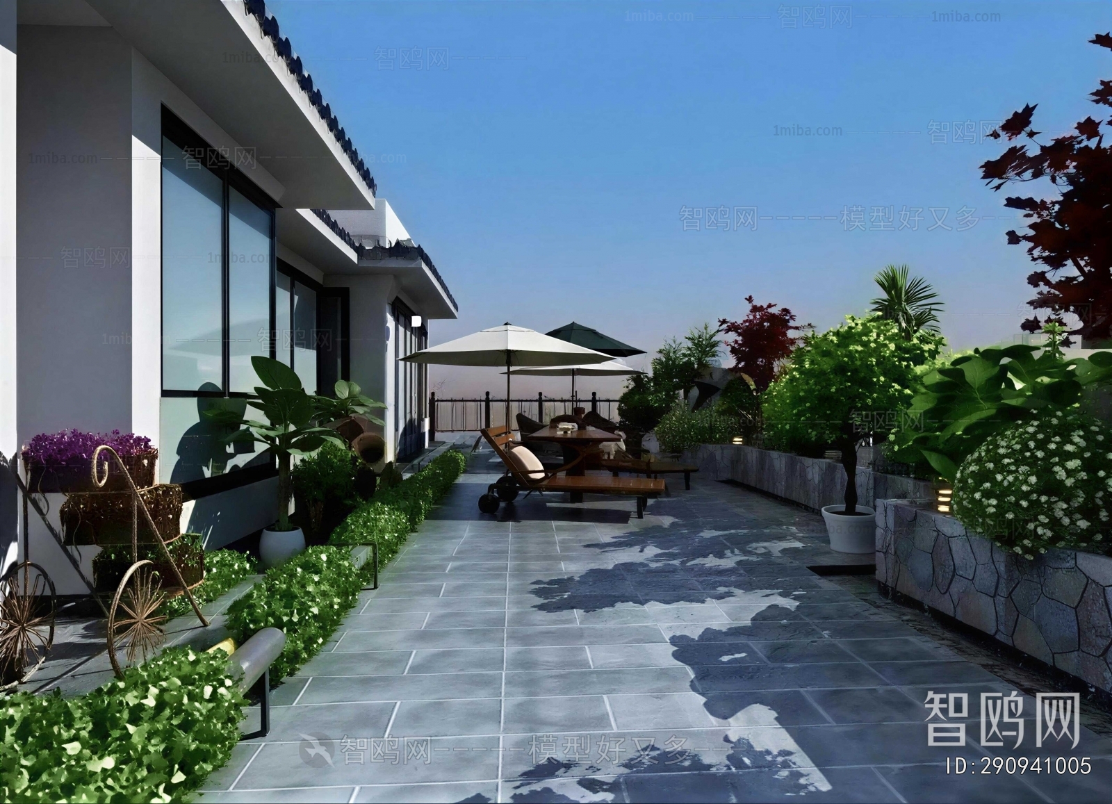 New Chinese Style Courtyard/landscape