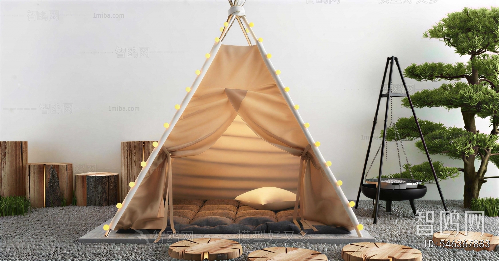 Wabi-sabi Style Tent
