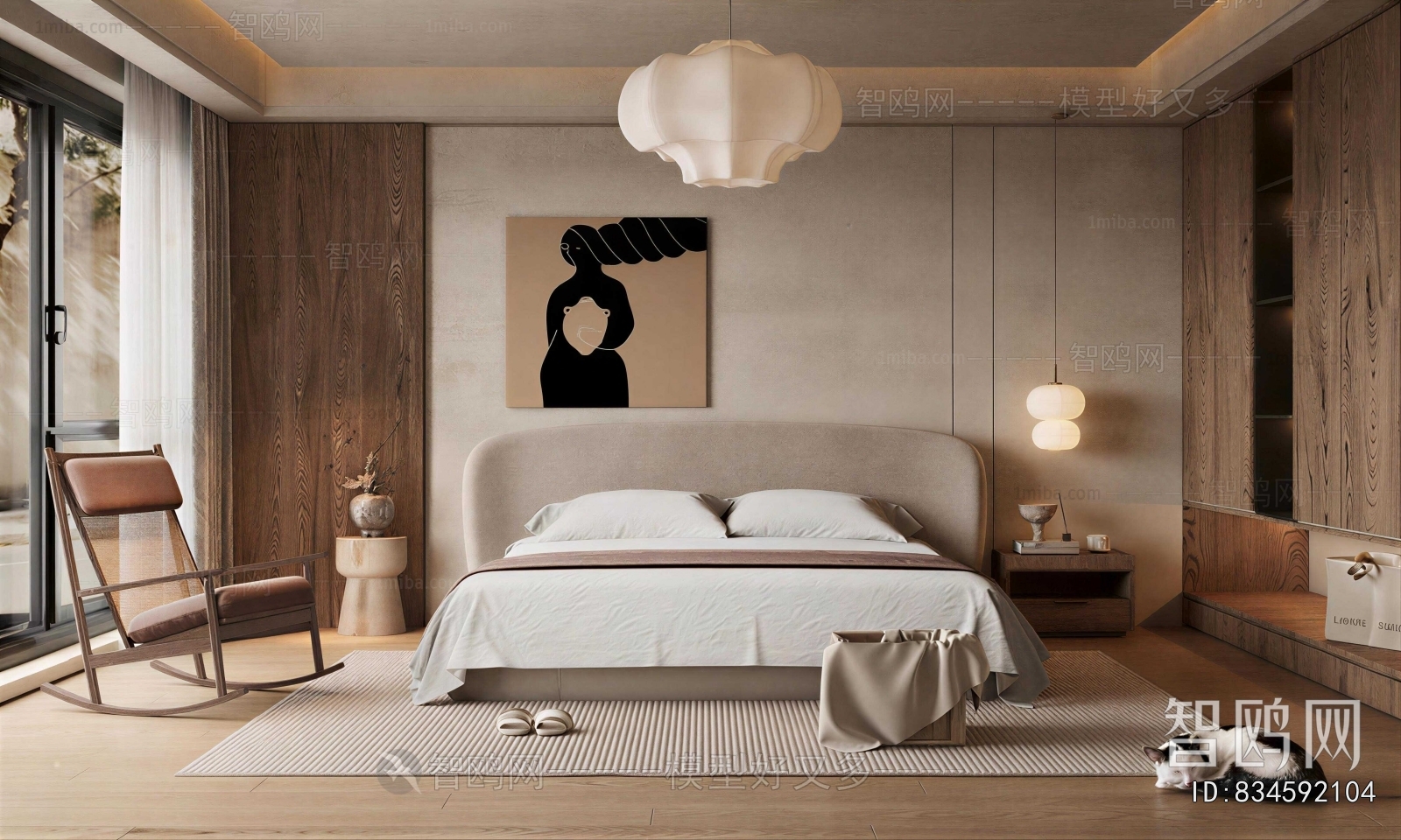 Wabi-sabi Style Bedroom