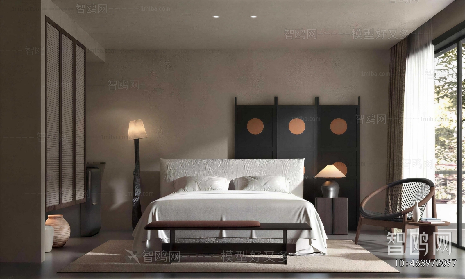 Wabi-sabi Style Bedroom