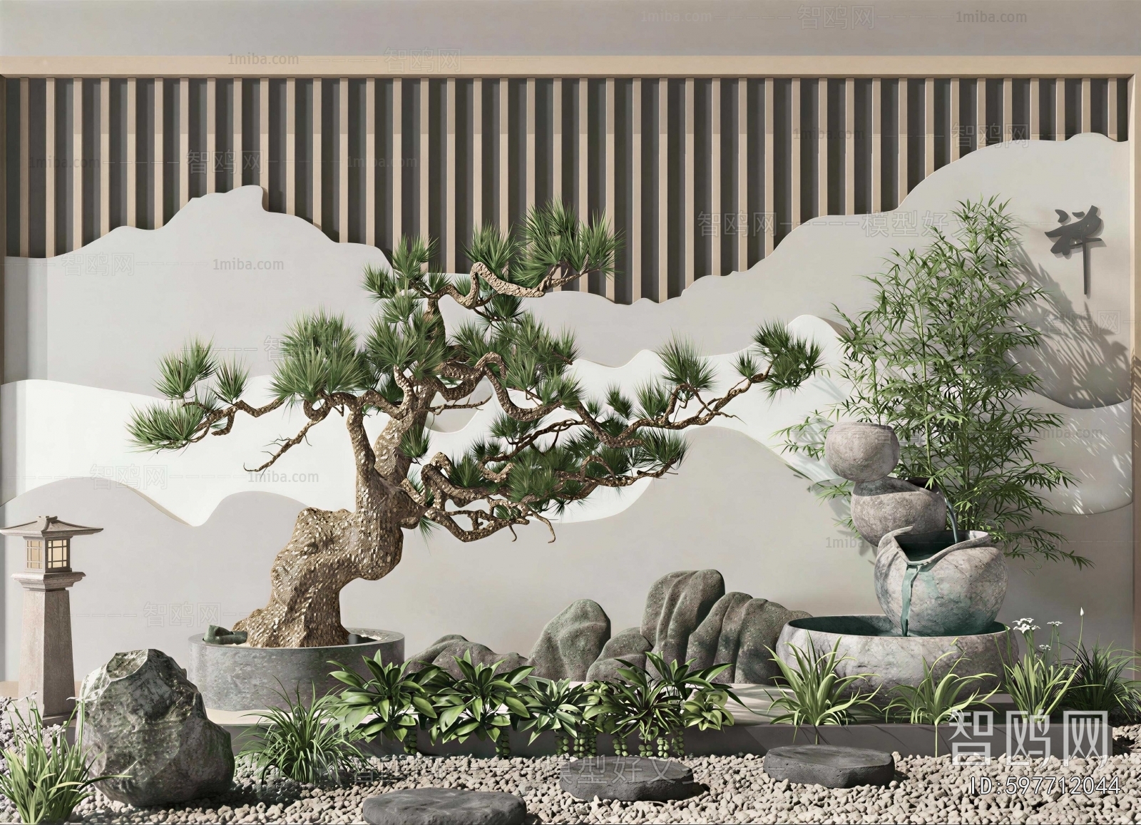 New Chinese Style Plant Landscaping