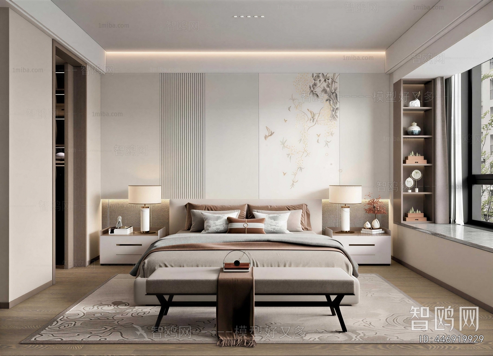 New Chinese Style Bedroom
