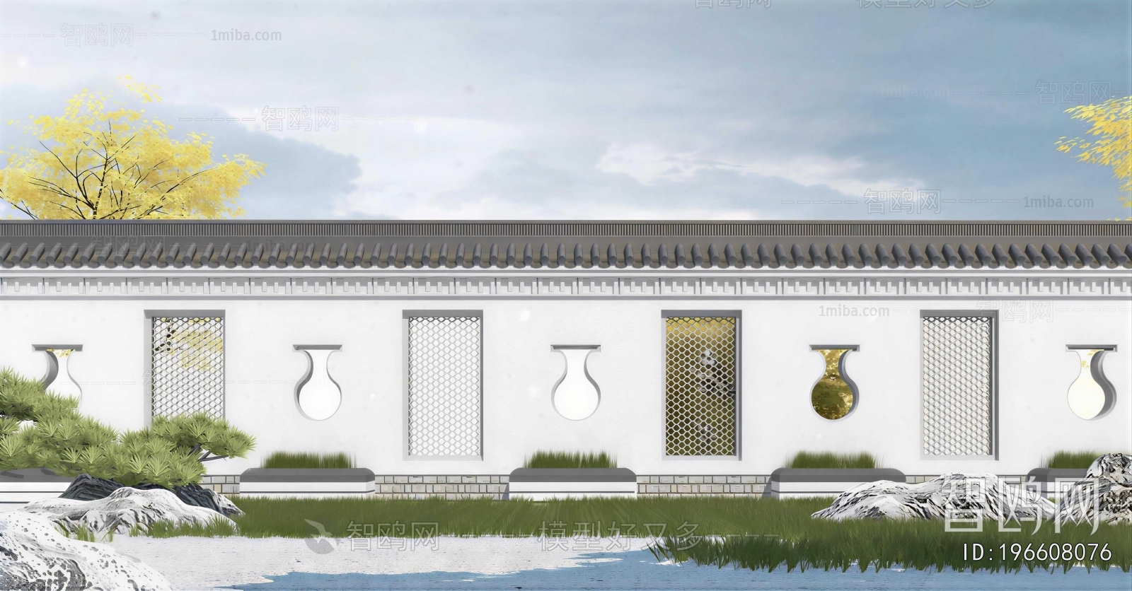 Chinese Style Landscape Wall