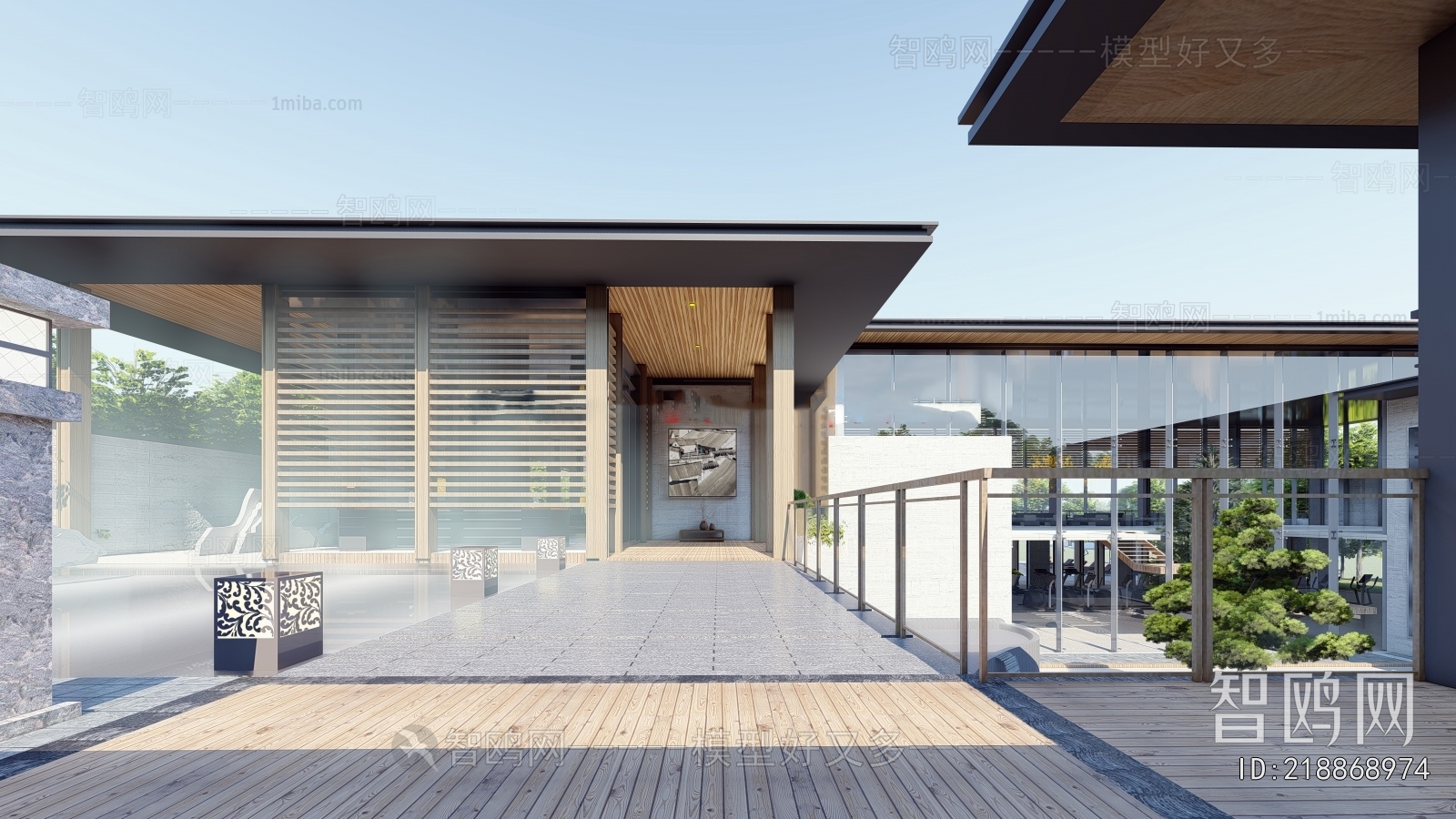 New Chinese Style Courtyard/landscape