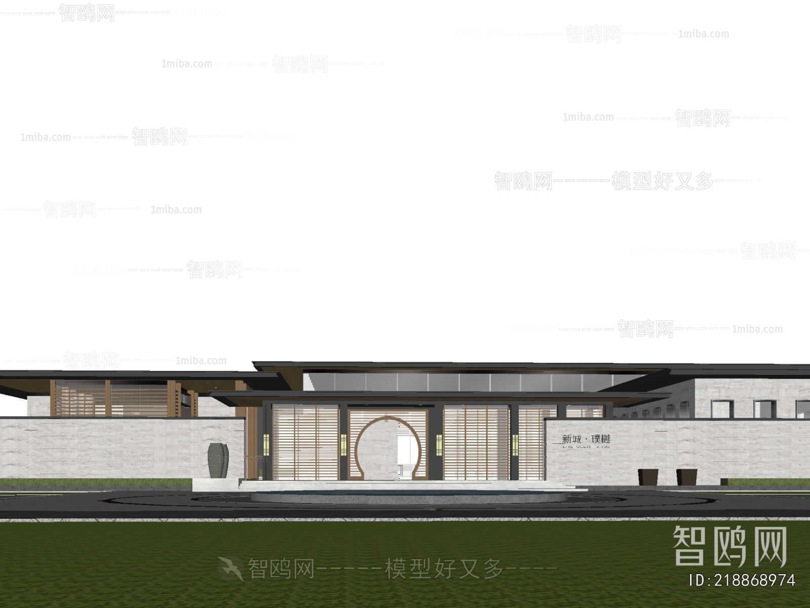 New Chinese Style Courtyard/landscape