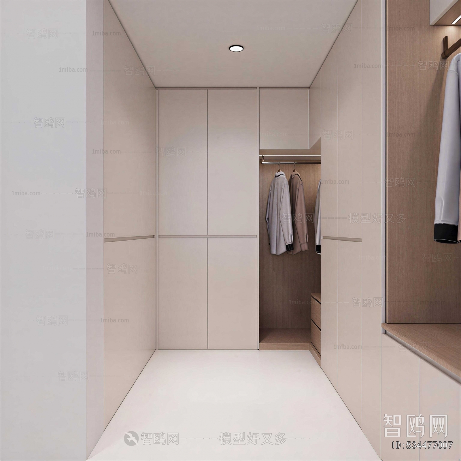 Modern Clothes Storage Area