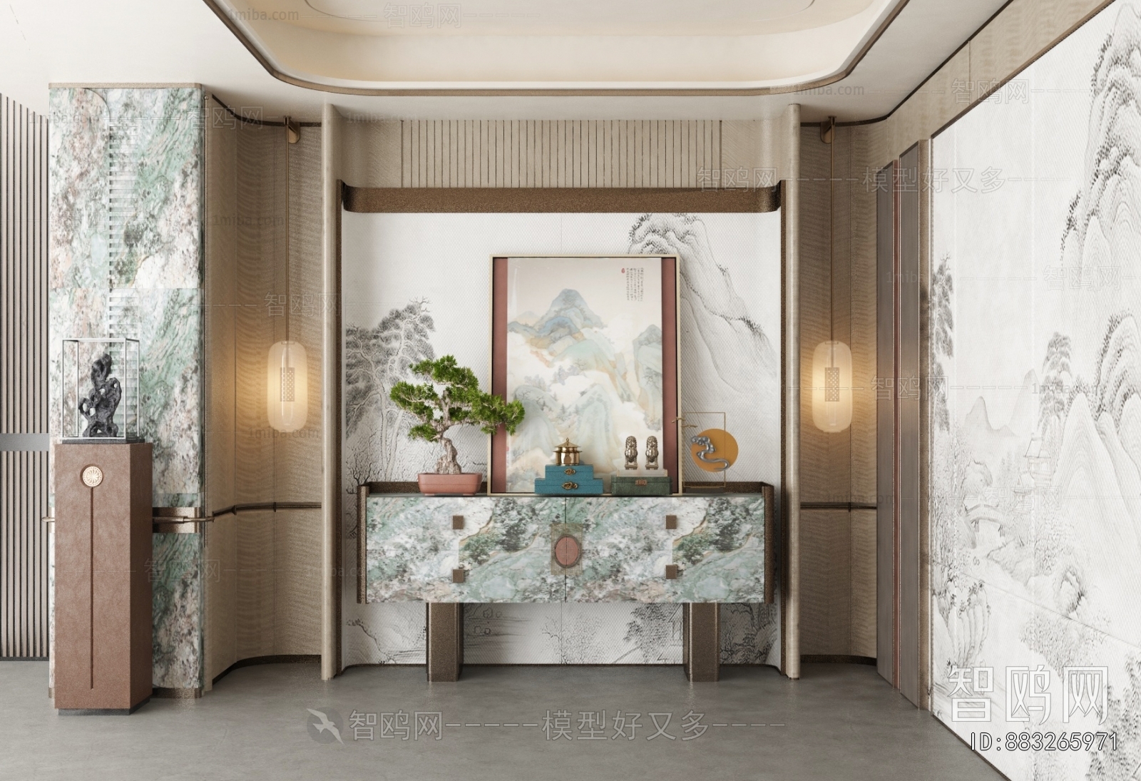 New Chinese Style Hallway