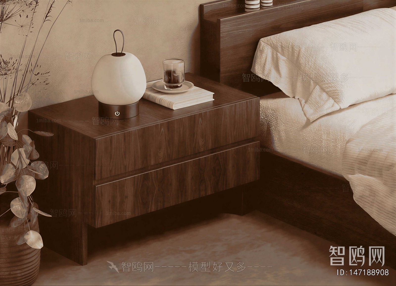 Modern Bedside Cupboard