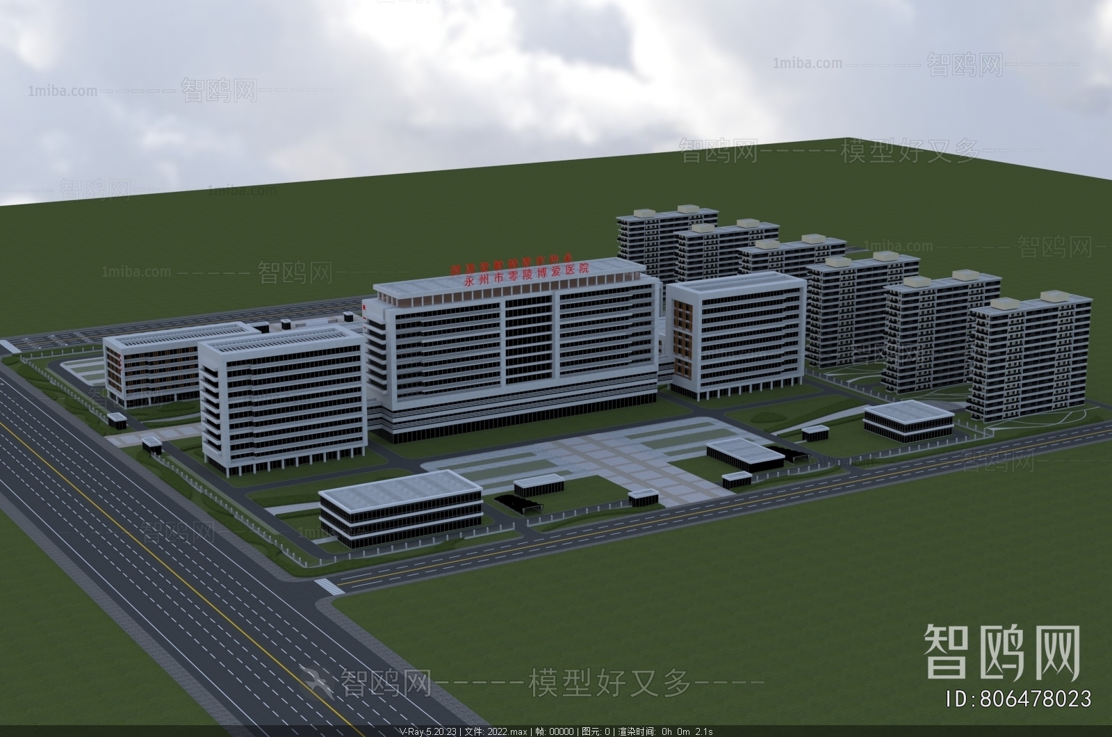 Modern Architectural Bird's-eye View Planning