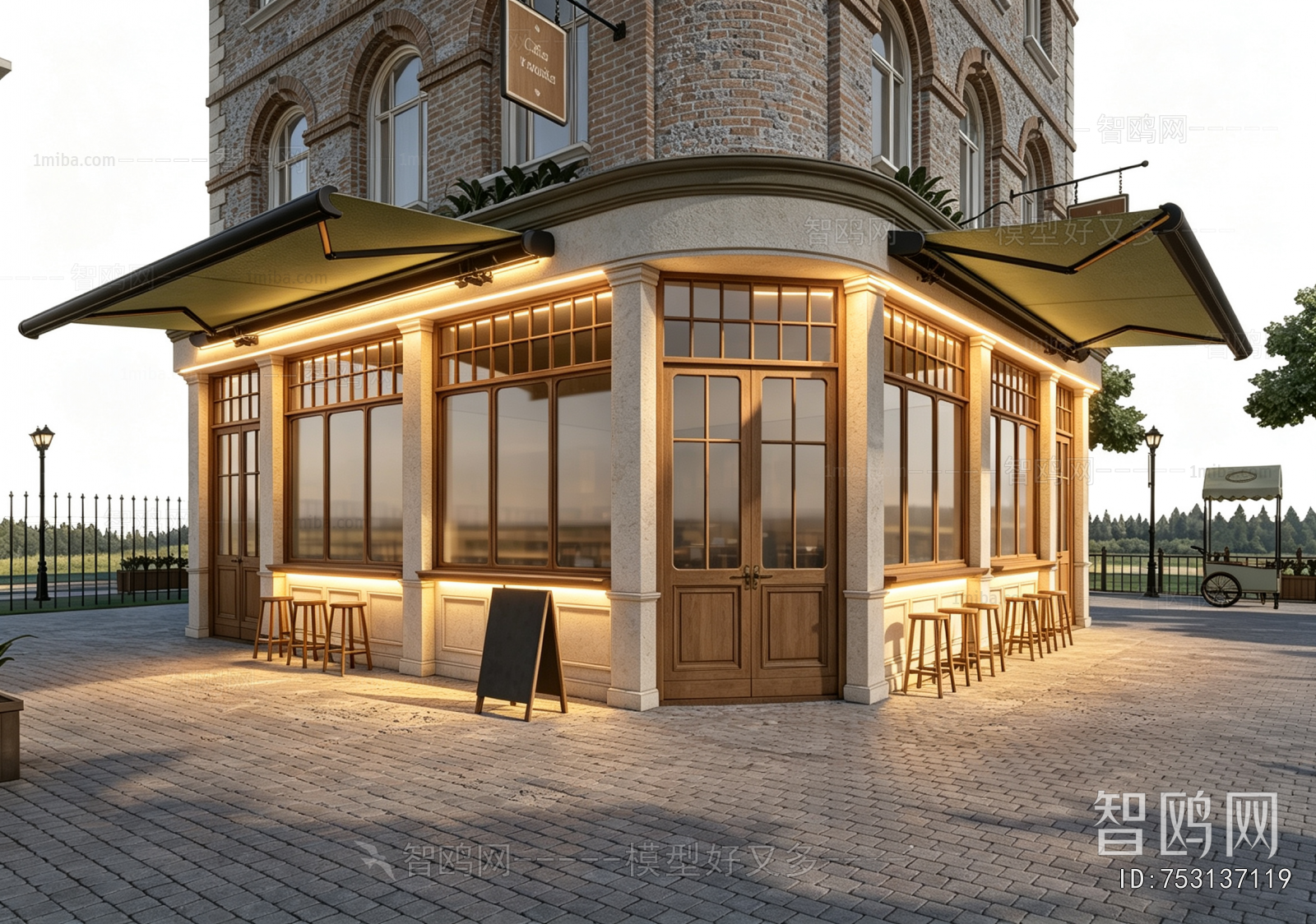 New Classical Style Appearance Of Commercial Building