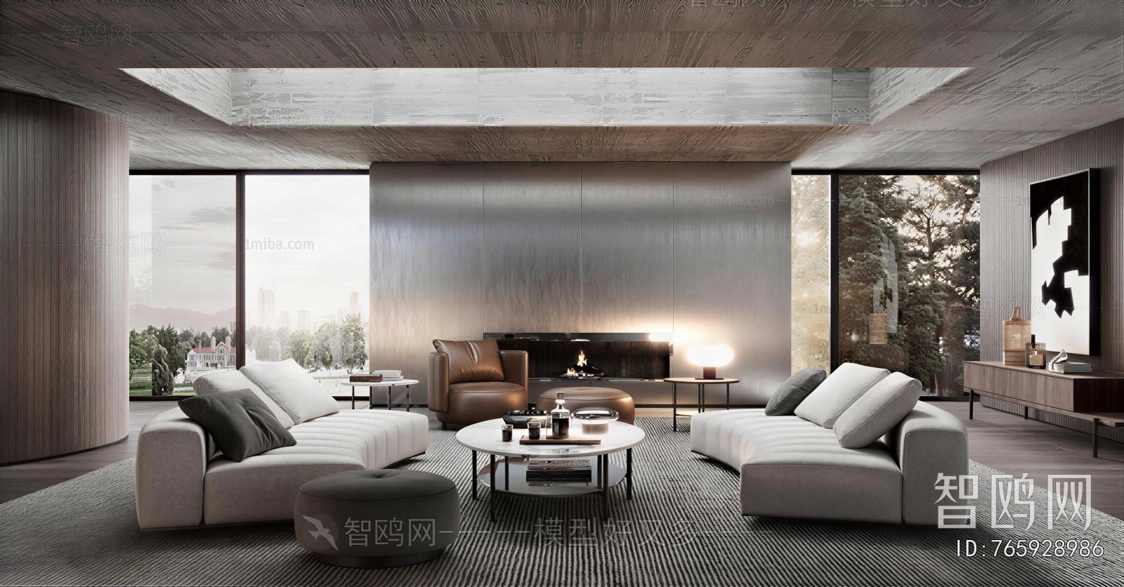 Wabi-sabi Style A Living Room