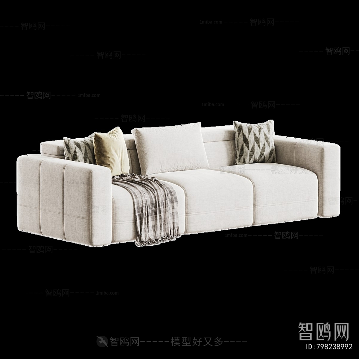 Modern Three-seat Sofa
