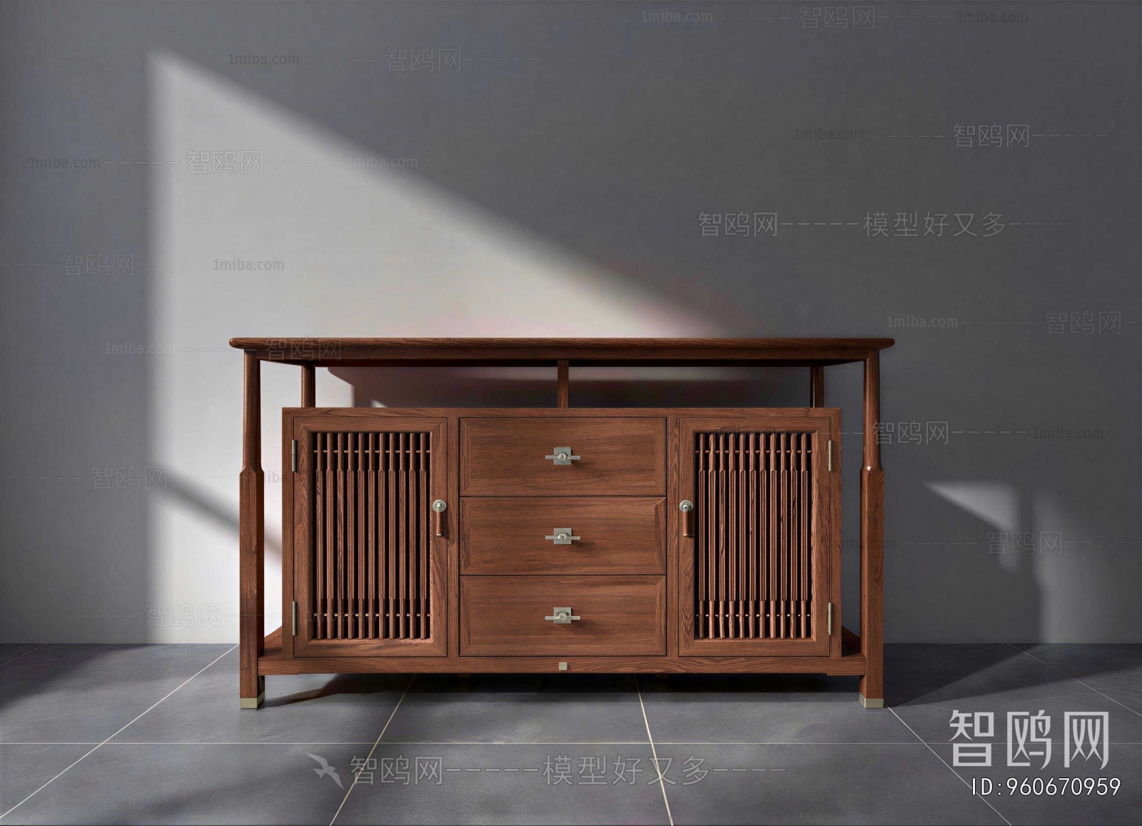 New Chinese Style Side Cabinet