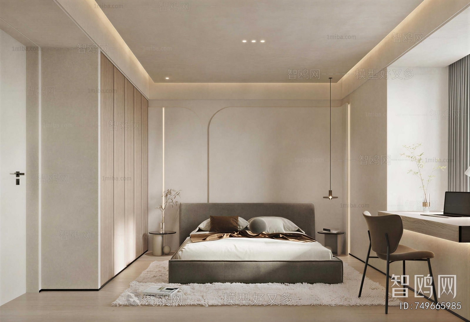 Wabi-sabi Style Bedroom